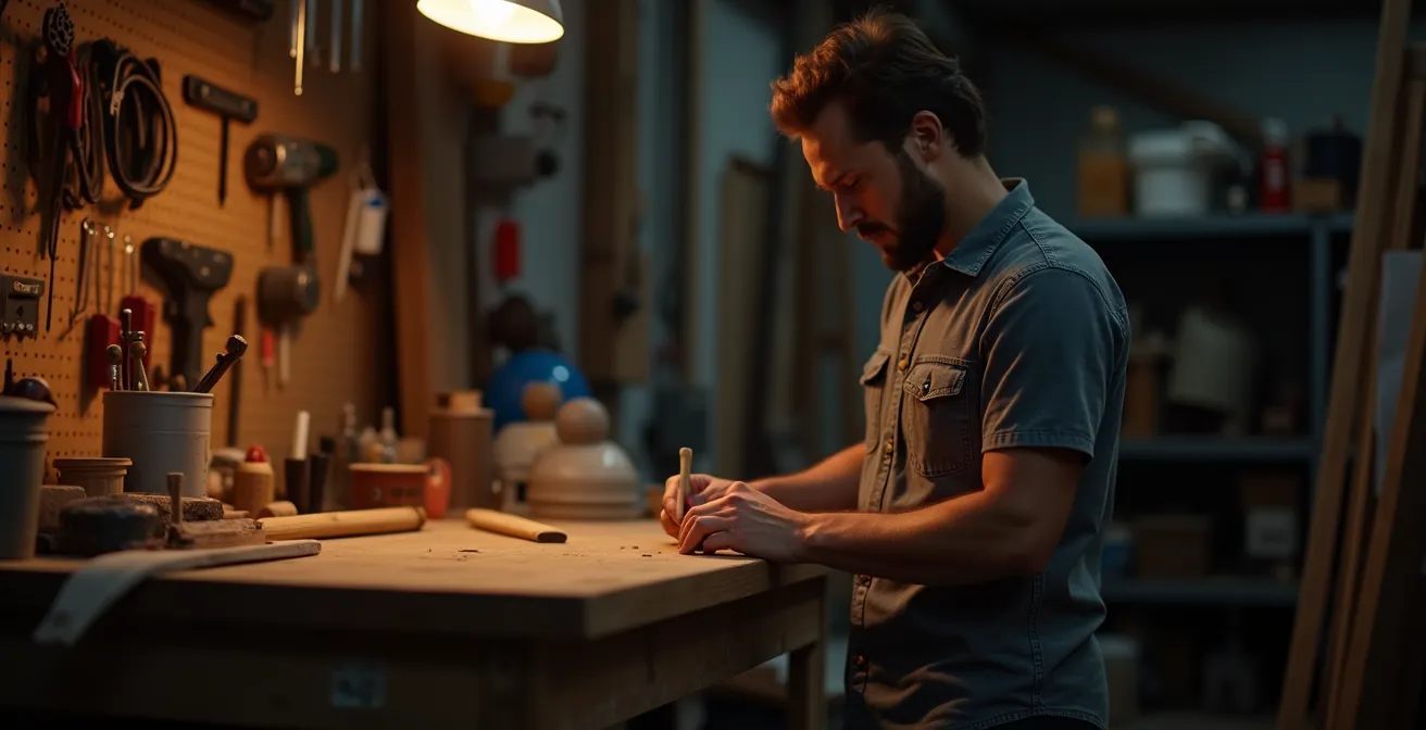 Espace de travail personnel d'un candidat libre préparant le CAP menuisier