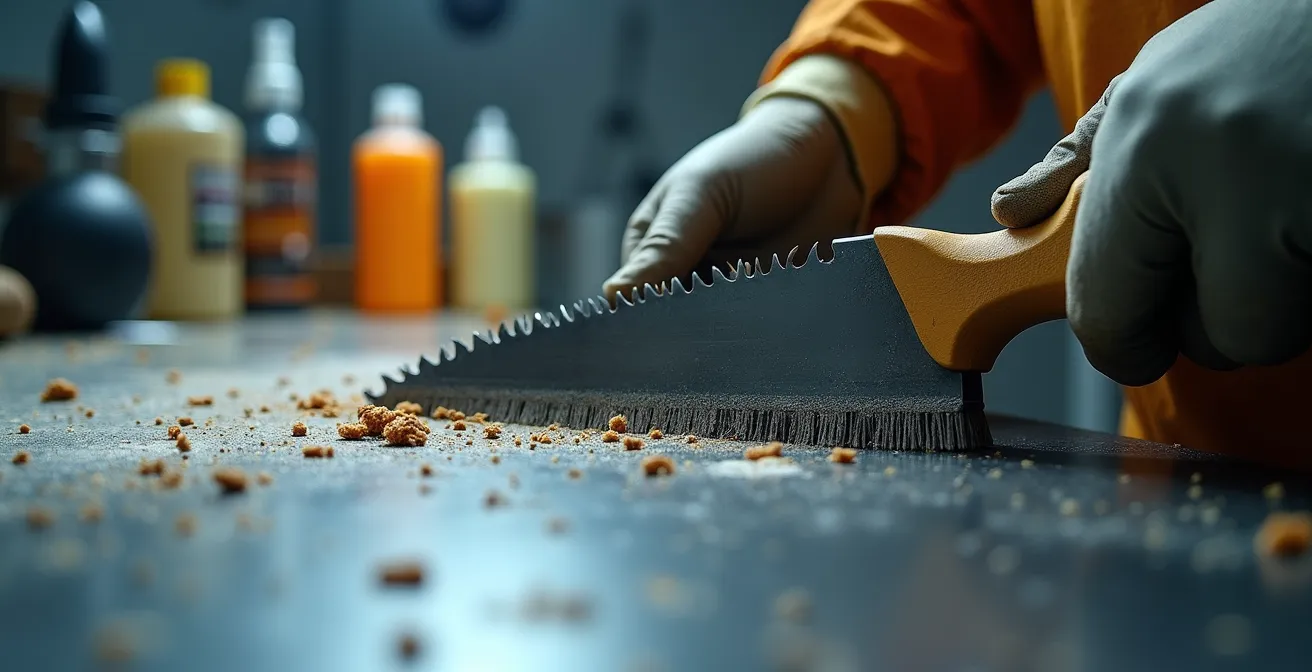 Démonstration du protocole de nettoyage pour lames carbure et diamant