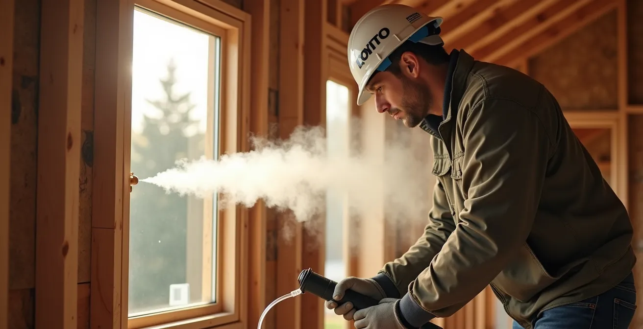 Détection de fuites d'air avec générateur de fumée lors d'un test intermédiaire